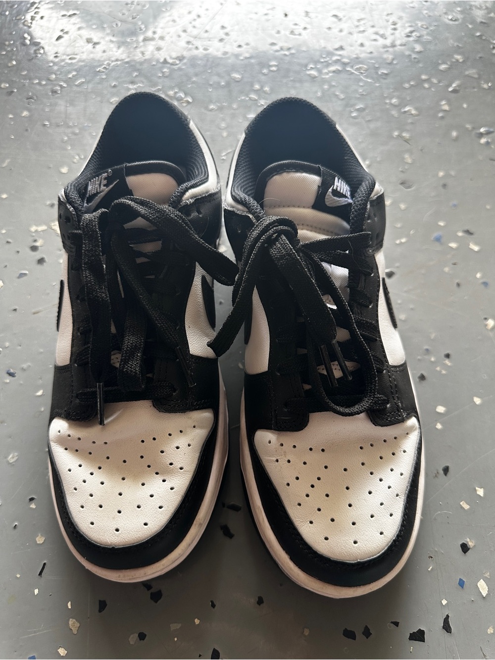 Nike Black and White Dunk Low-Top -  Panda color combo